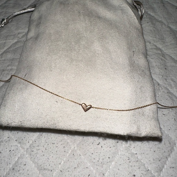 Luxe Kendra Scott sapphire and 14k gold necklace. - Picture 3 of 7